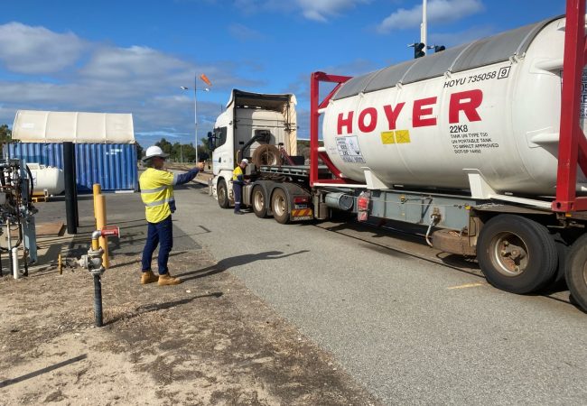 CSBP has delivered Ammonia to its first interstate customer in South Australia